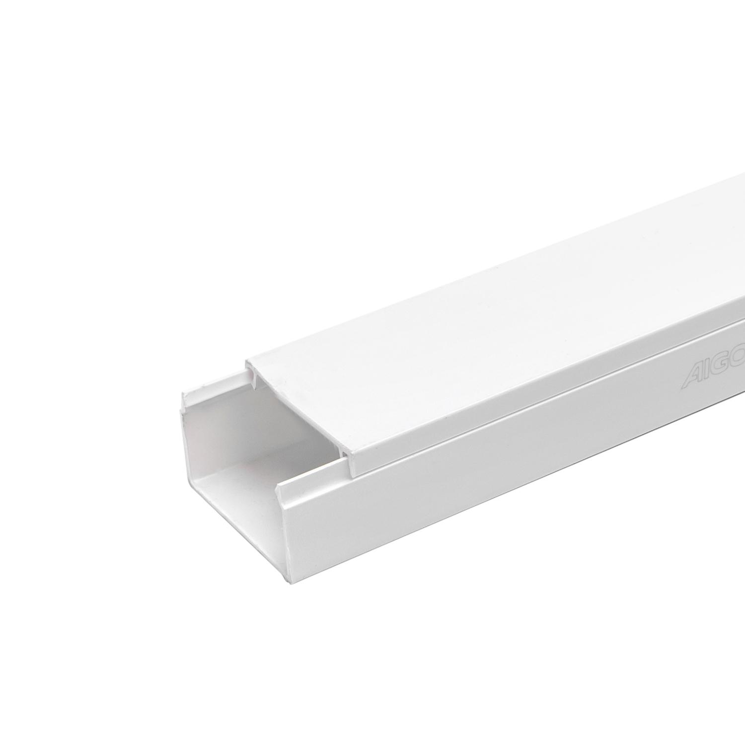 PVC white square trunking with adhesive backing L2000*W40*H25mm