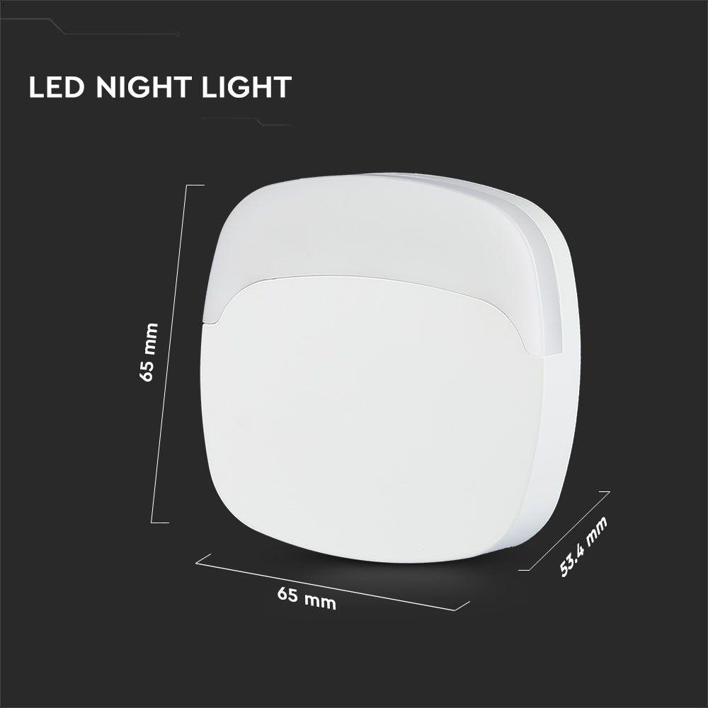 VT-82 0.45W LED NIGHT LIGHT(EU PLUG) SAMSUNG CHIP 3000K SQUARE