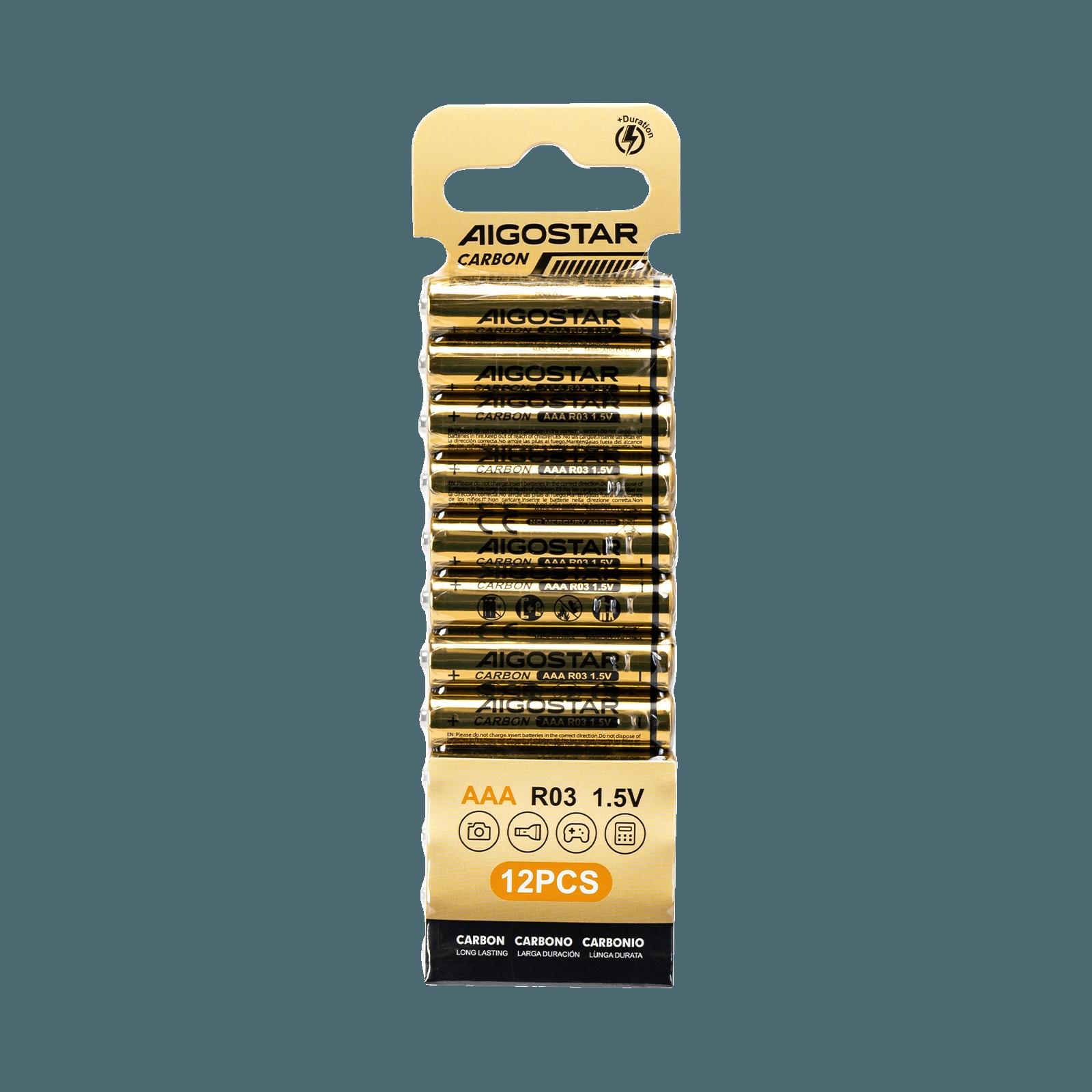 baterie węglowo - R03 AAA-12S 1.5V 12pcs