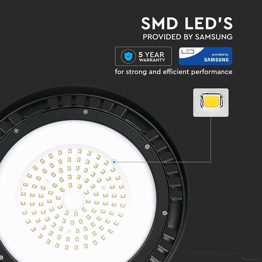 100W HIGHBAY( Zasilacz MEANWELL ), Chip SAMSUNG, Barwa:4000K, Kąt 120', 5 Lat gwarancji , VTAC, SKU 562