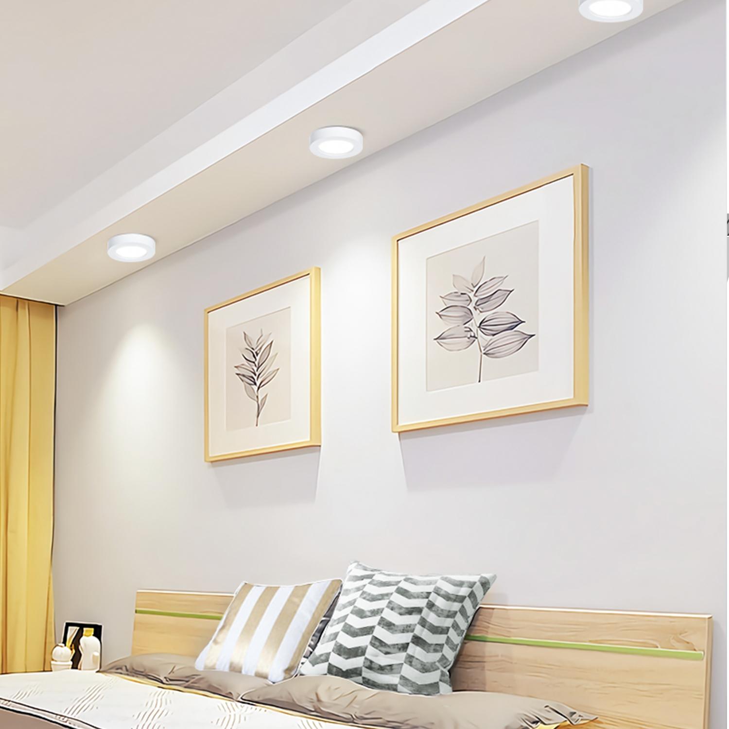 Downlight natynkowy okrągły LED 18W Światło białe