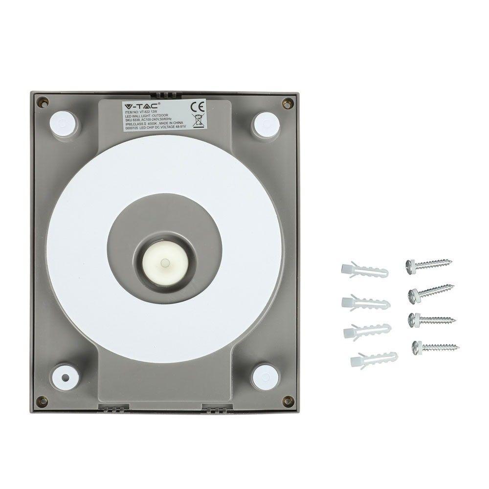 VT-822 12W LED WALL LIGHT 3000K GREY BODY