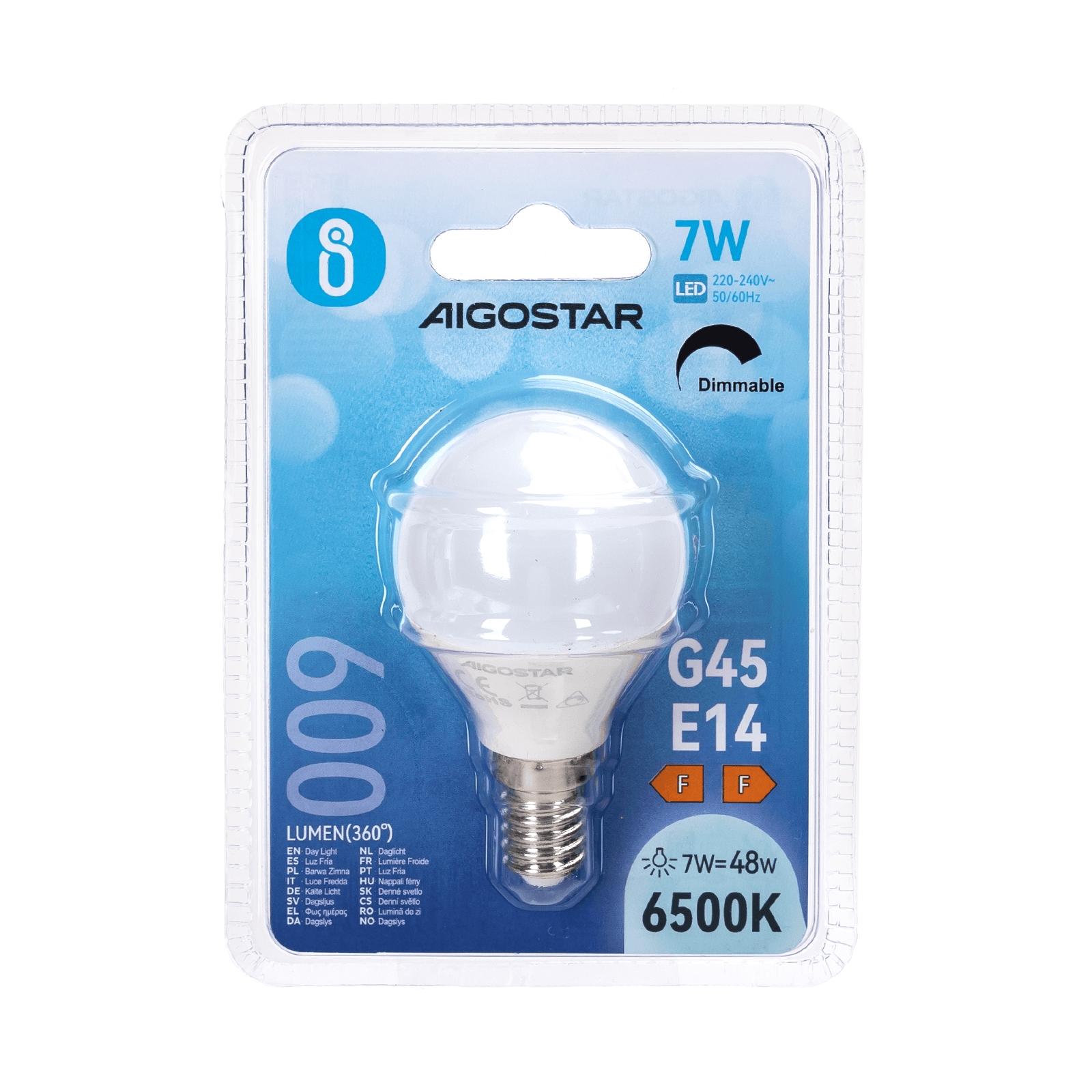 Ściemnialna żarówka LED G45 E14 7W 6500K