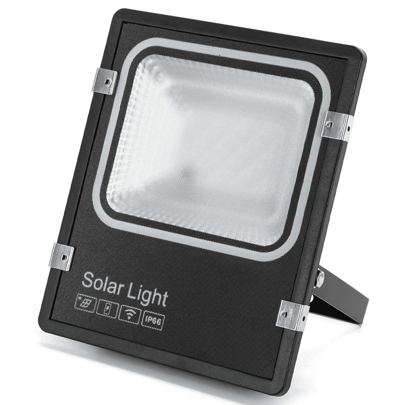 LED FLOOD LIGHT WITH SOLAR PANEL /08 Series/ 5M LINE/50W /RGB