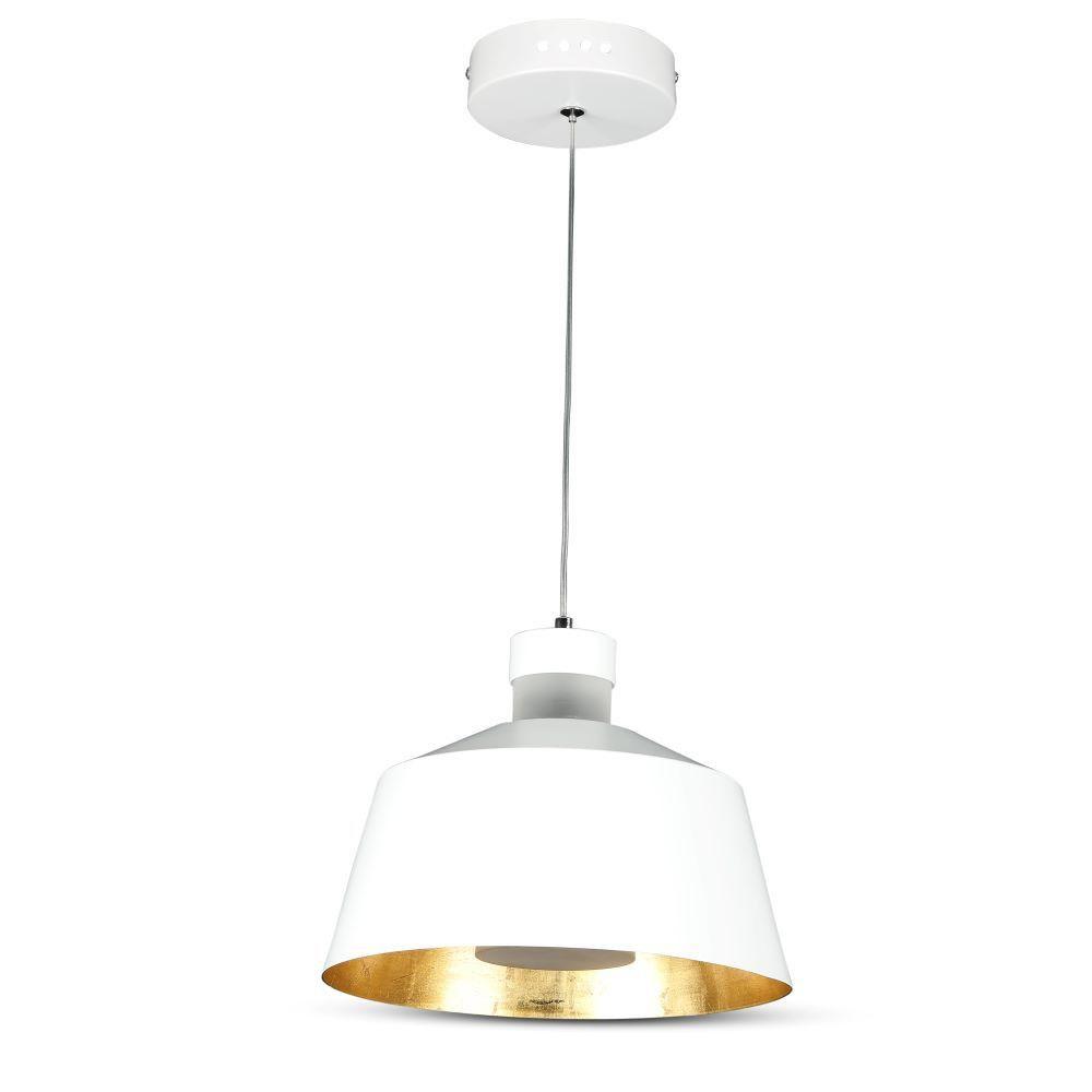 VT-7444 7W LED PENDANT LIGHT(ACRYLIC)-WHITE LAMPSHADE 3000K