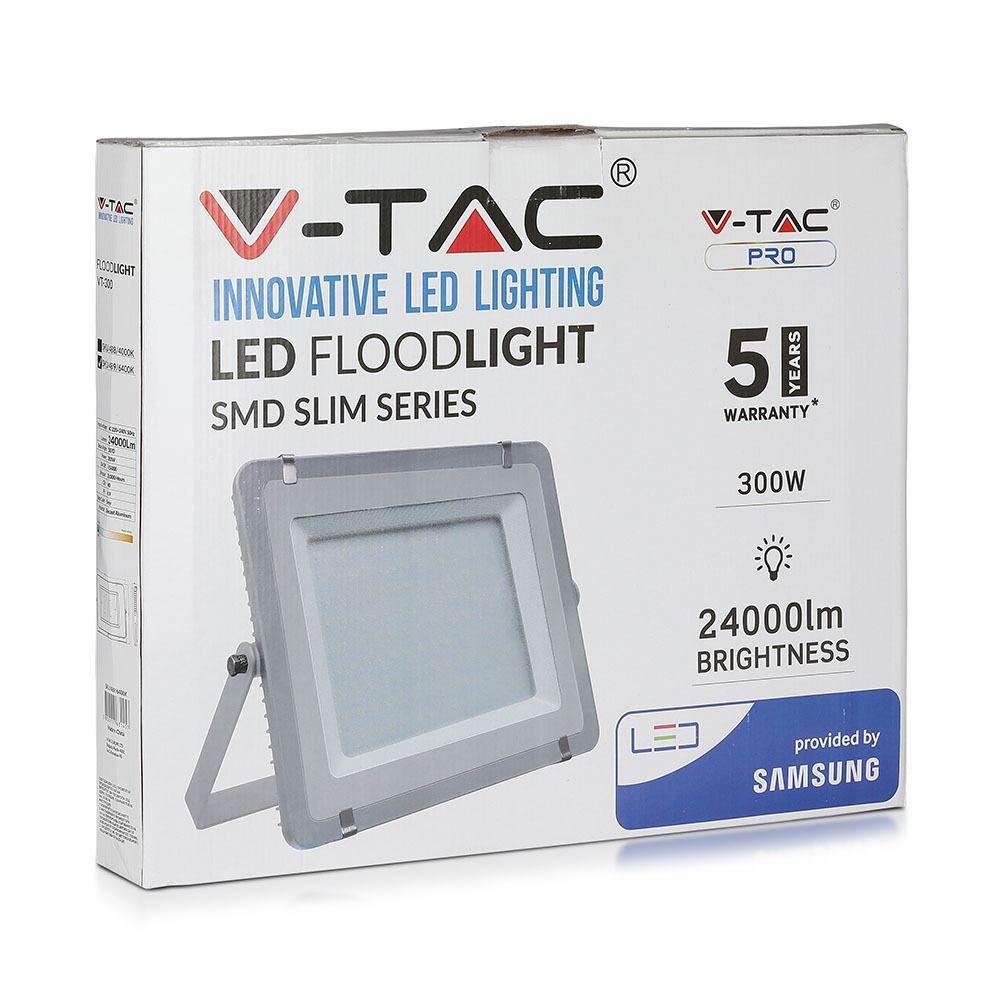 VT-300 300W SMD FLOODLIGHT SAMSUNG CHIP 6400K GREY BODY