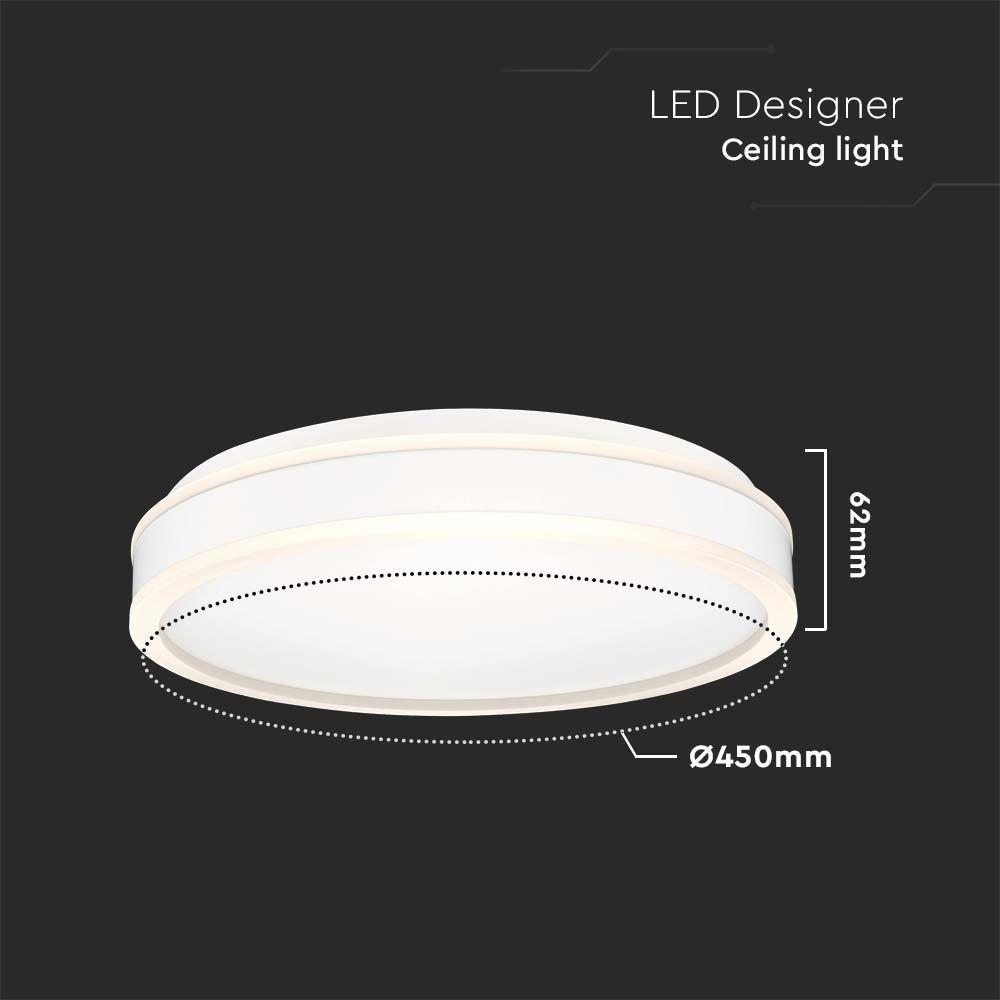 VT-7780 24W LED DESIGNER LIGHT 4000K WHITE RD