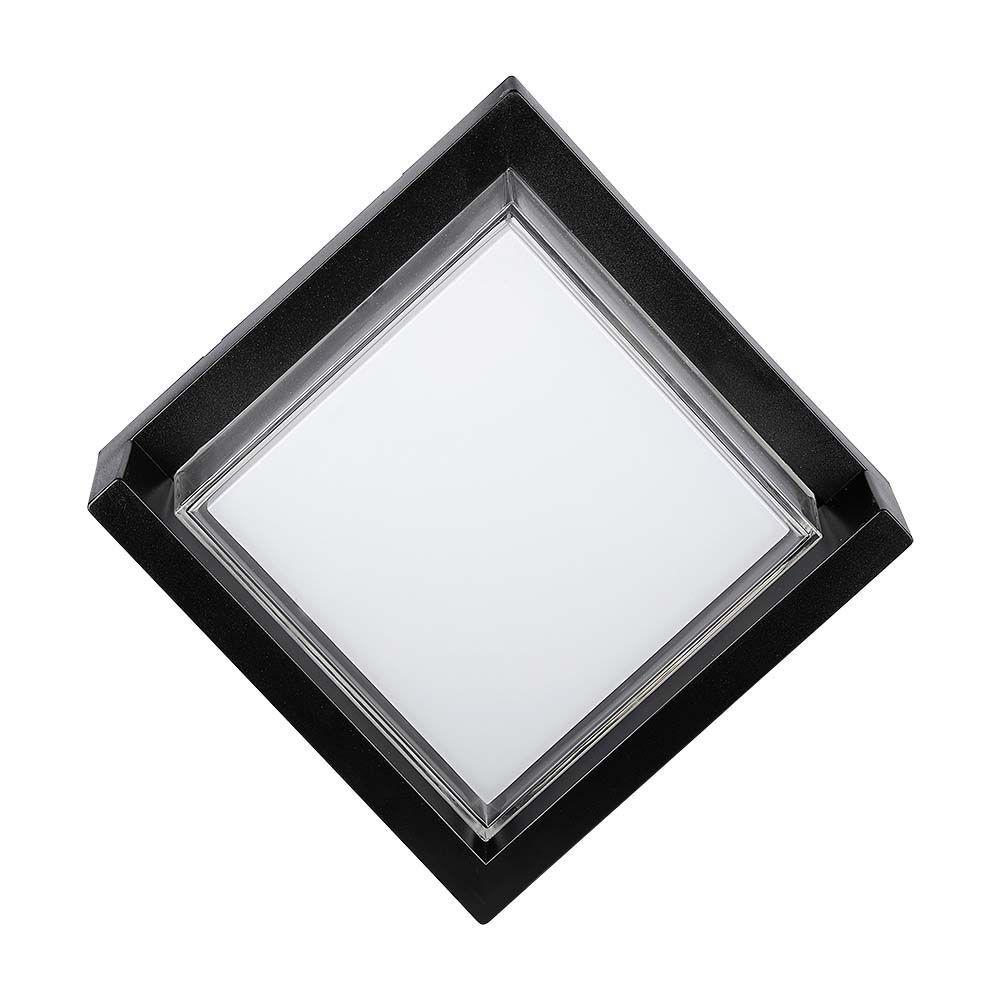 VT-827 12W LED WALL LIGHT 4000K BLACK SQUARE