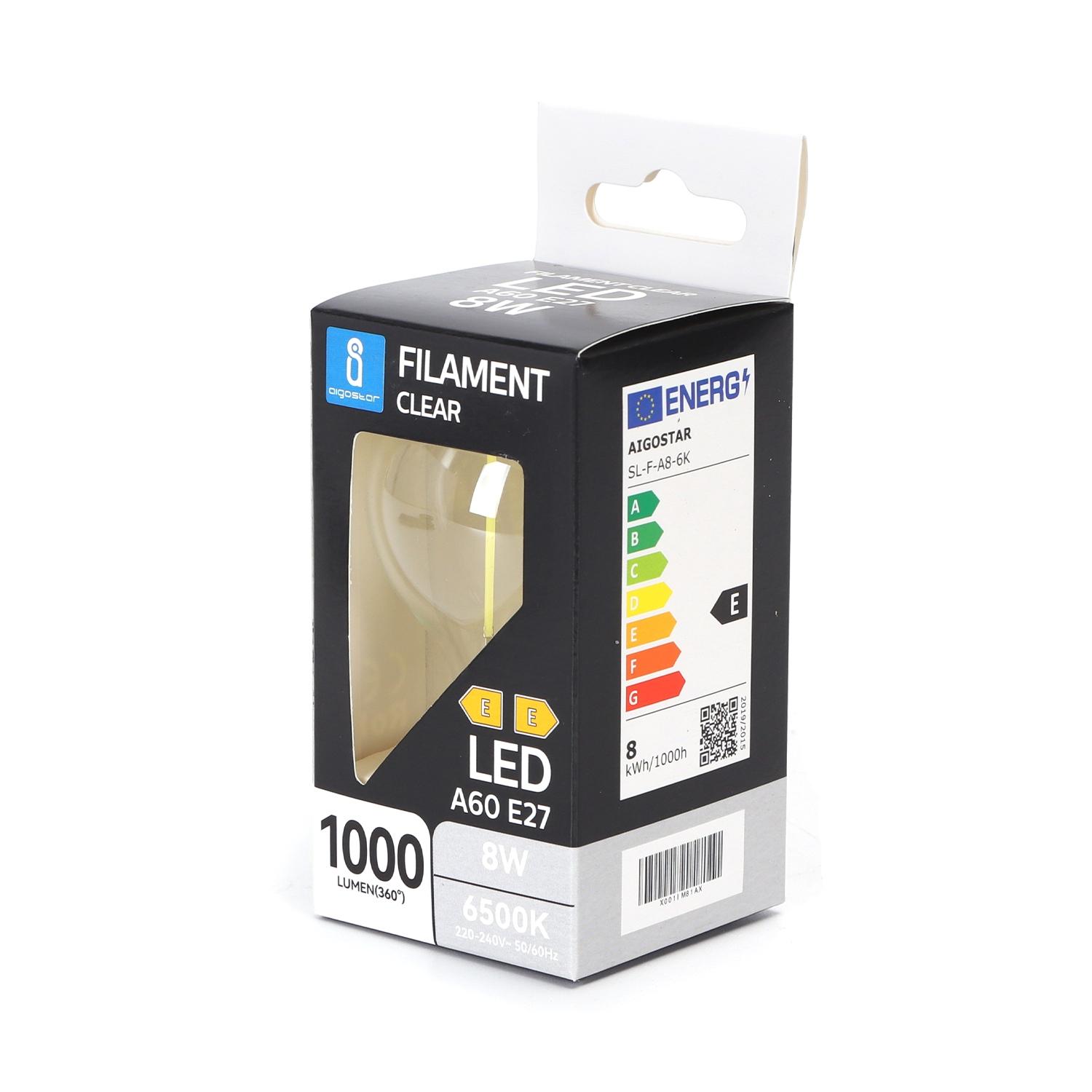 LED filament lamp A60