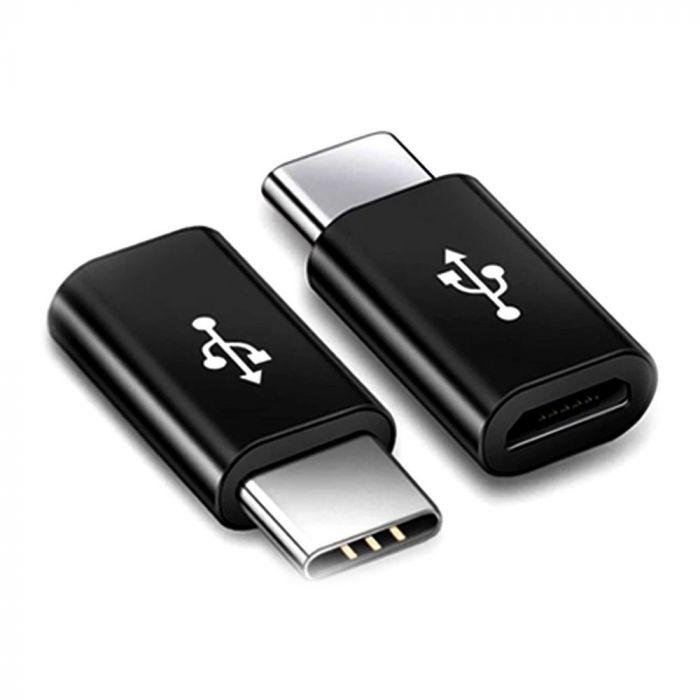 VT-5149 MICRO USB TO TYPE-C ADAPTOR-BLACK