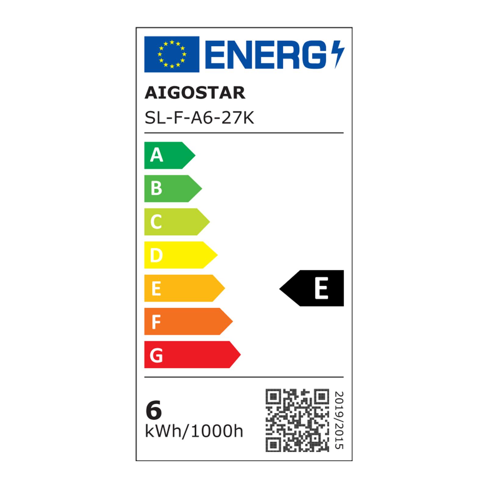 LED E27 A60 6W Warm Light