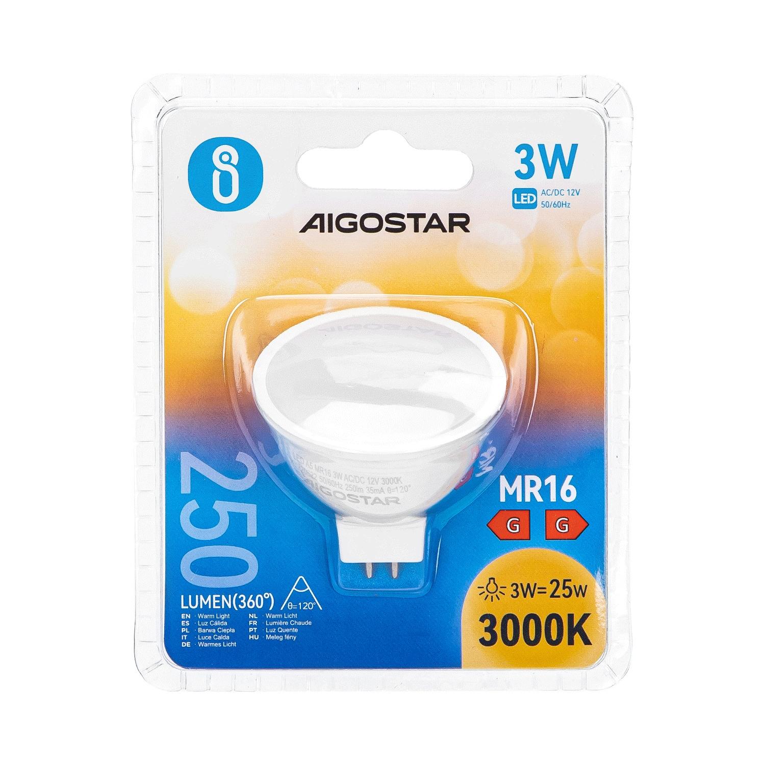 LED MR16 3W(3W,3000K,250lm)