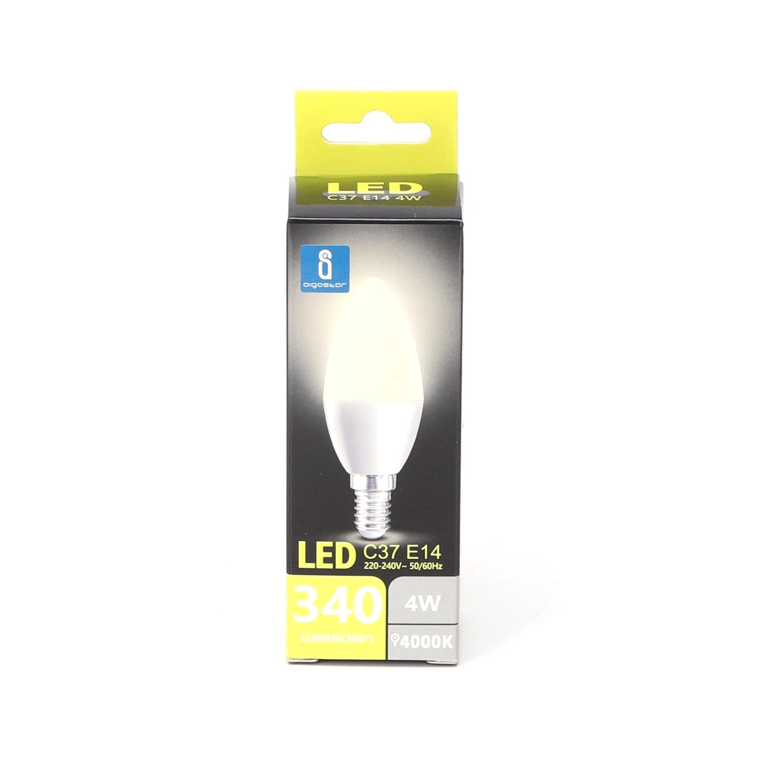 LED C37 E14 4W 4000K(4W,E14,4000K)