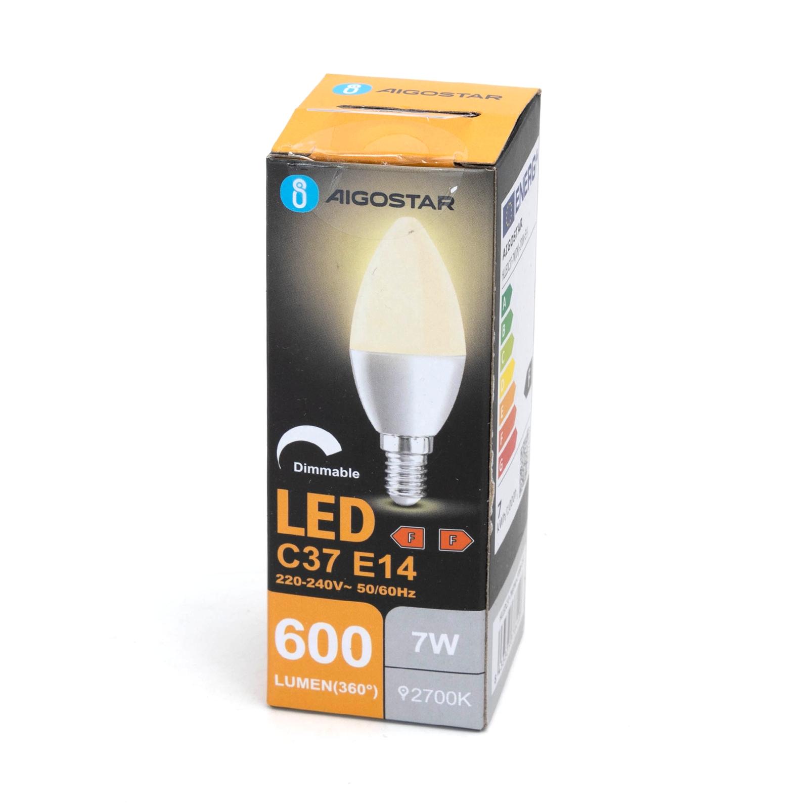 LED dimmable bulb C37 E14 7W 2700K