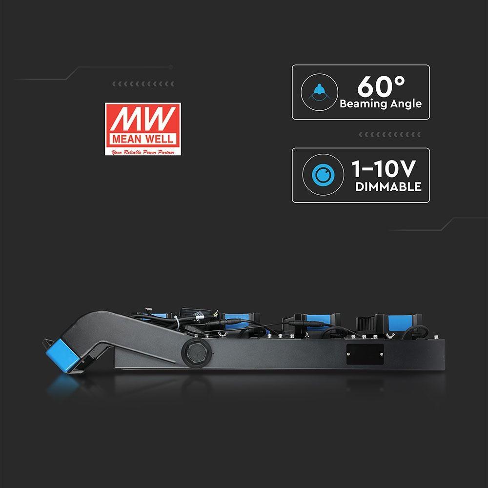 1000W Oprawa stadionowa, Chip SAMSUNG, ZASILACZ MEANWELL, Barwa:4000K, ŚCIEMNIANIE 0-10V, KĄT 60', VTAC, SKU 499