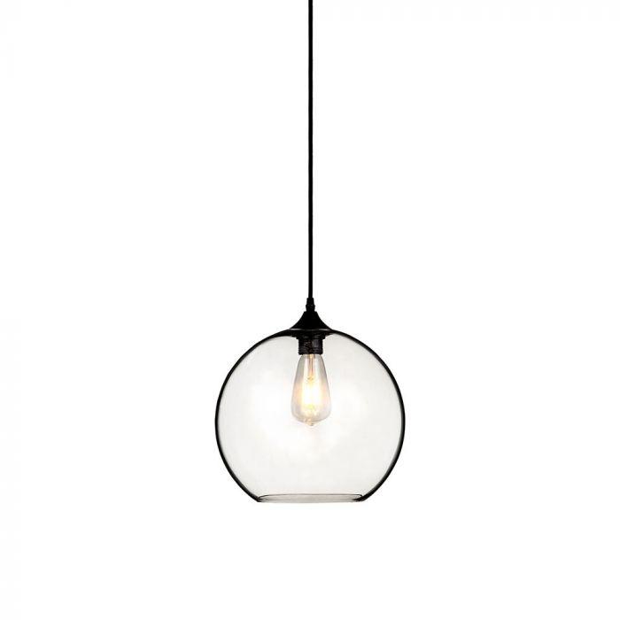 VT-7302 GLOBE GLASS PENDANT LIGHT -TRANSPARENT D:300-E27