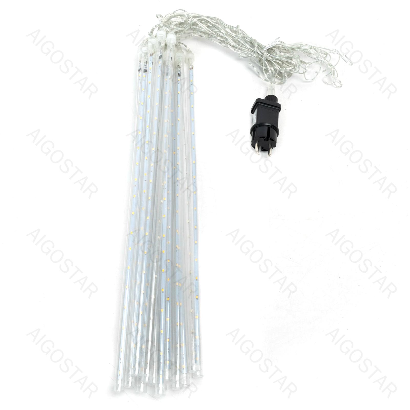 Low voltage 50cm- meteor shower string lights, warm white, 3m+10m, 16strips