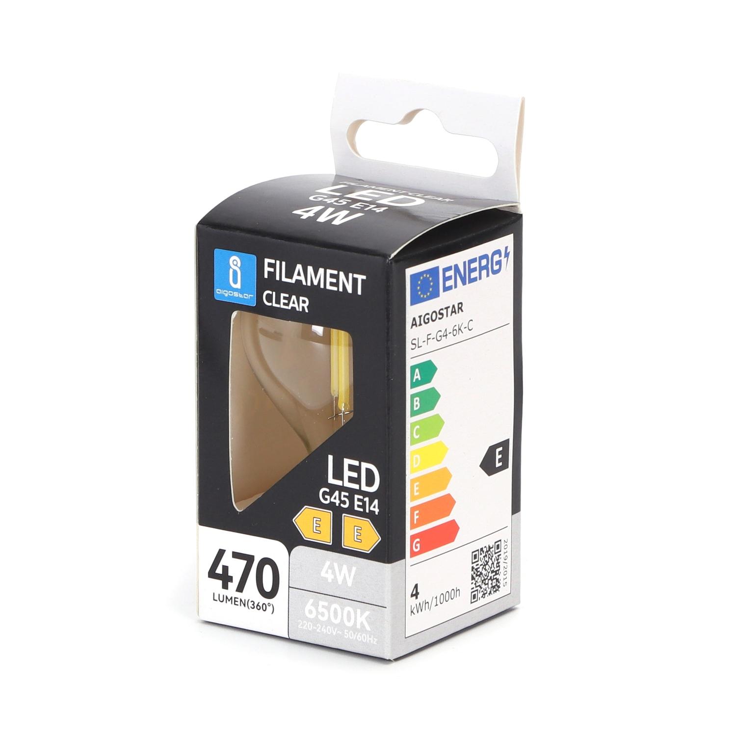 LED filament lamp G45