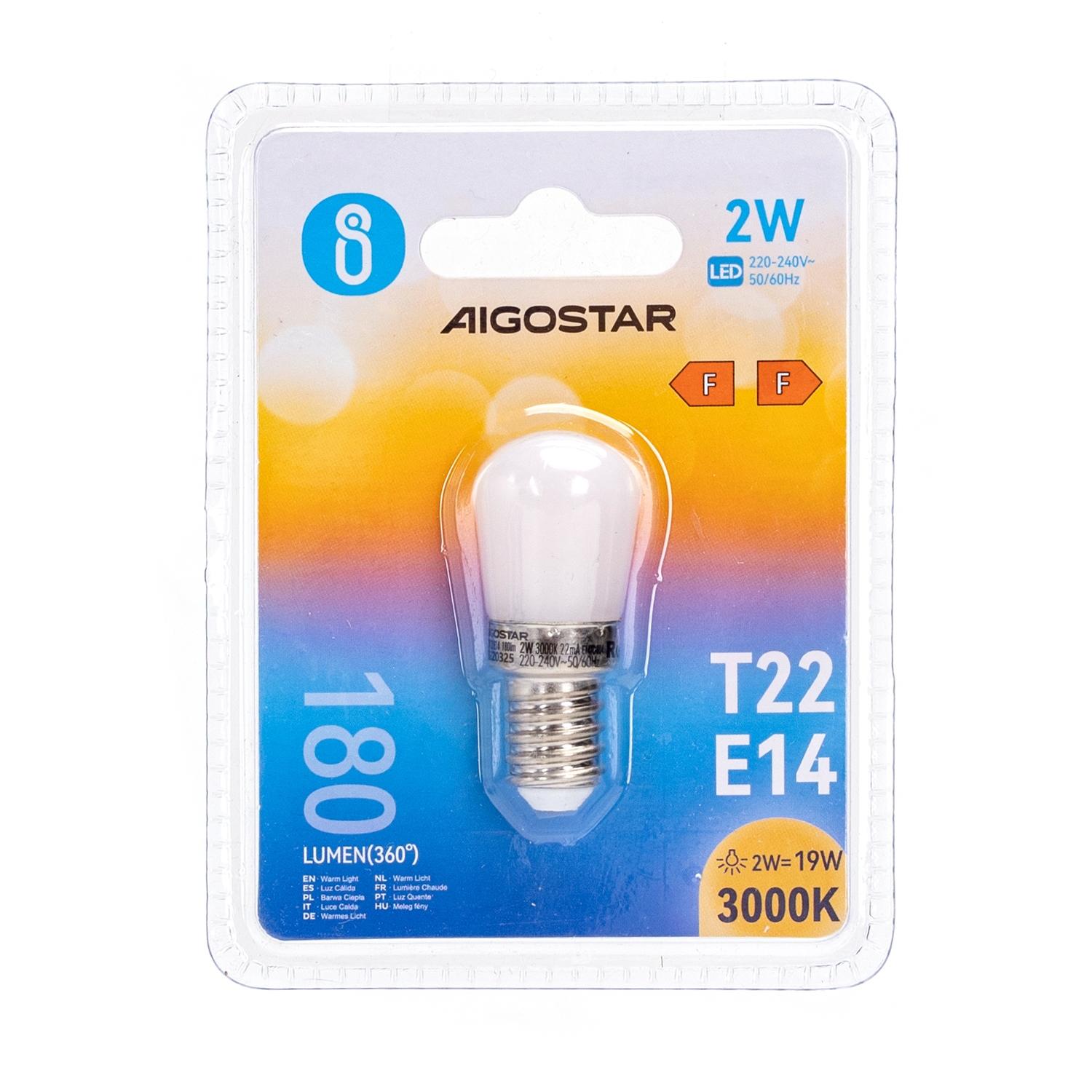 Żarówka LED do Lodówki T22 E14 2W (2W,E14,3000K)