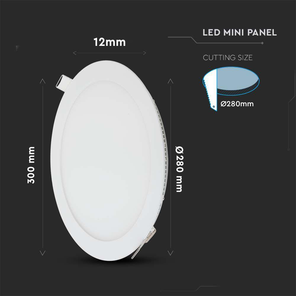 VT-3107 30W LED PANEL LIGHT 4000K ROUND