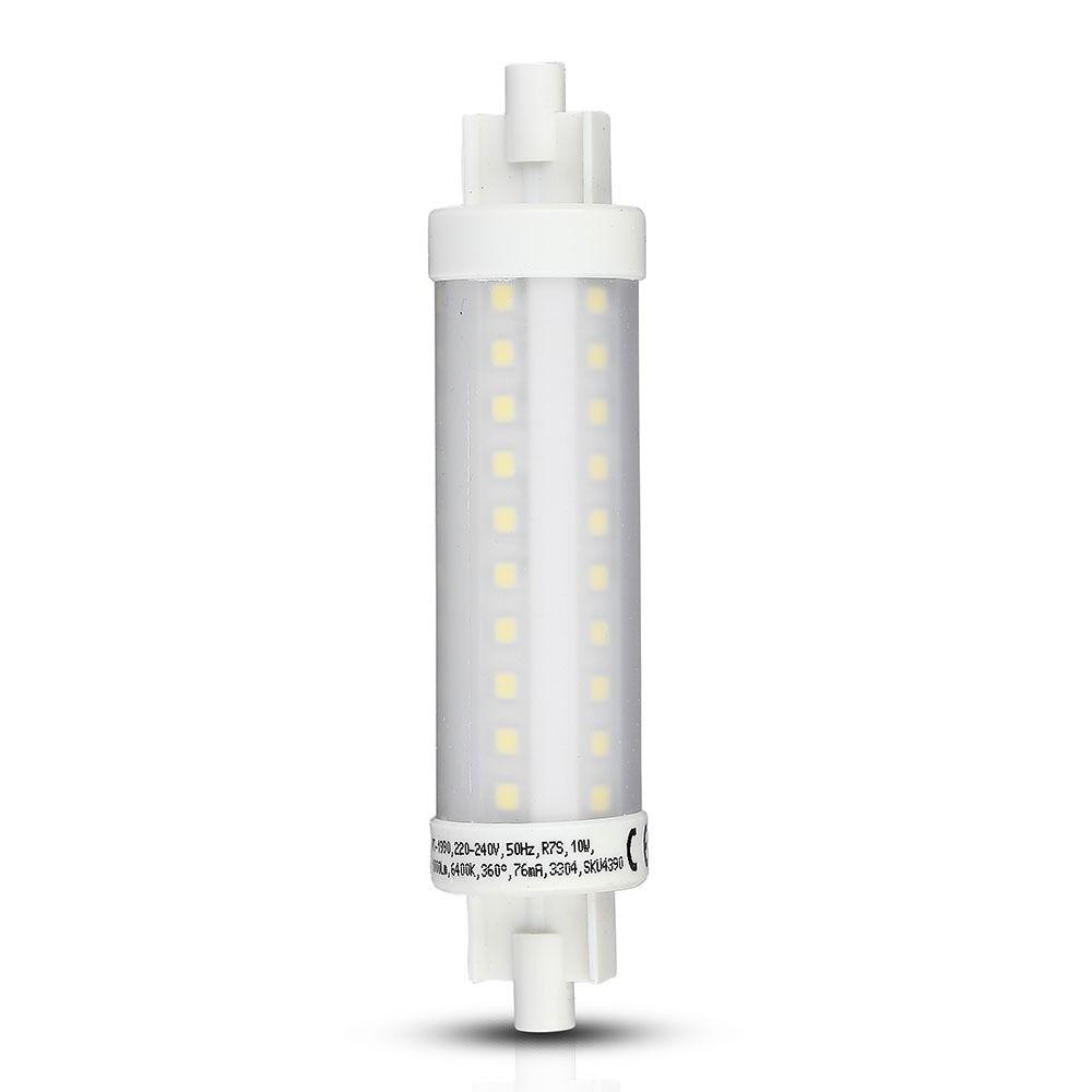 10W R7S Żarówka LED, Barwa:6400K, VTAC, SKU 4390