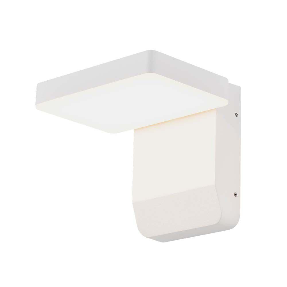 17W Lampa ścienna LED, Barwa:3000K, Obudowa: Biała, Kwadratowa, VTAC, SKU 2942