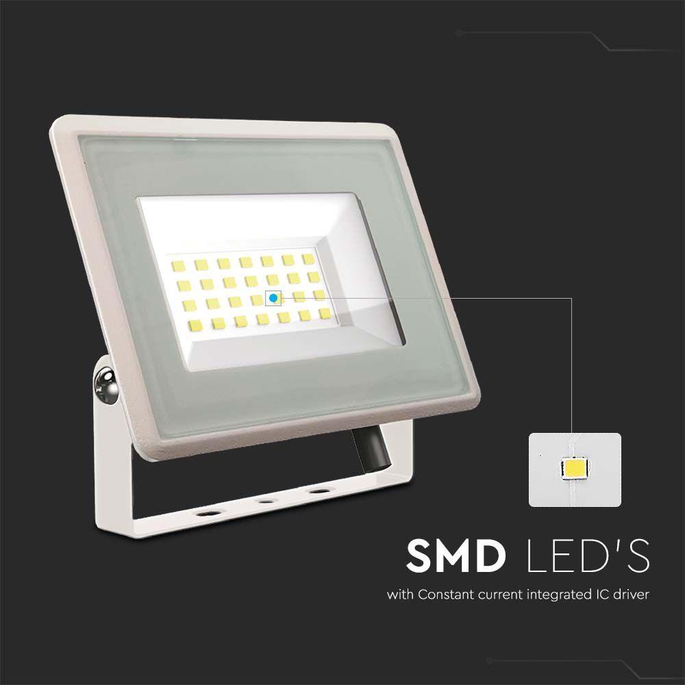 VT-4924 20W SMD FLOODLIGHT F-CLASS 3000K WHITE BODY