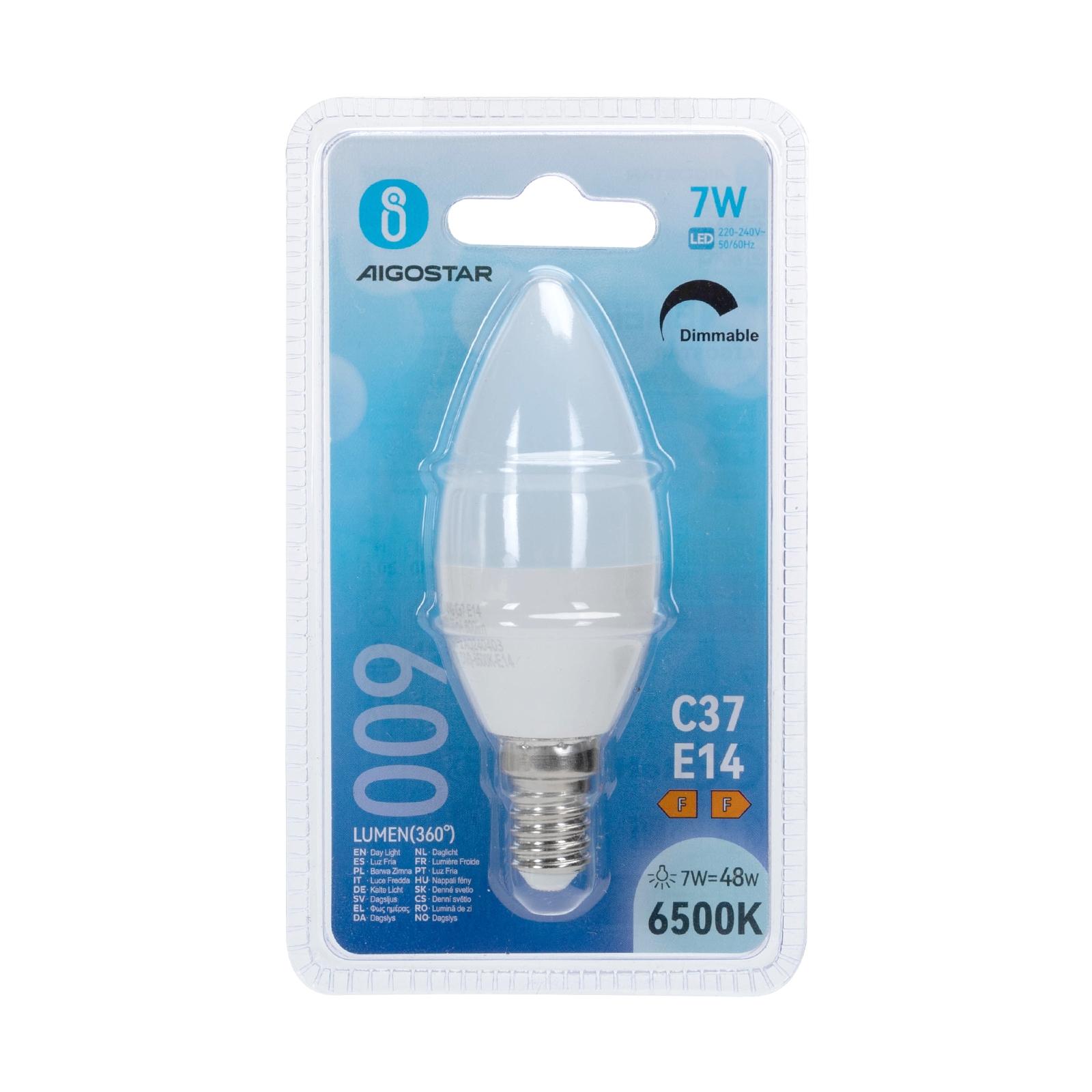 Ściemnialna żarówka LED C37 E14 7W 6500K