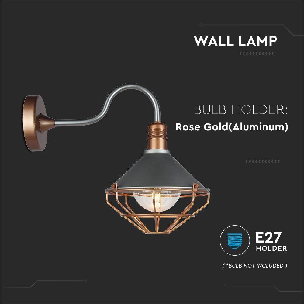 VT-720 WALL LAMP-ROSE GOLD-DOWN IP65